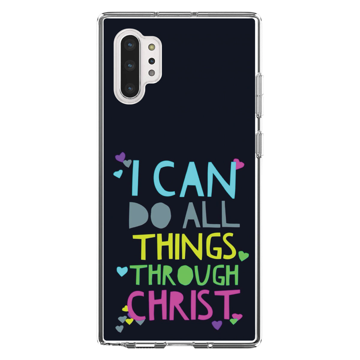 I Can Do All Things Through Christ Clear Shockproof iPhone Case, view 10