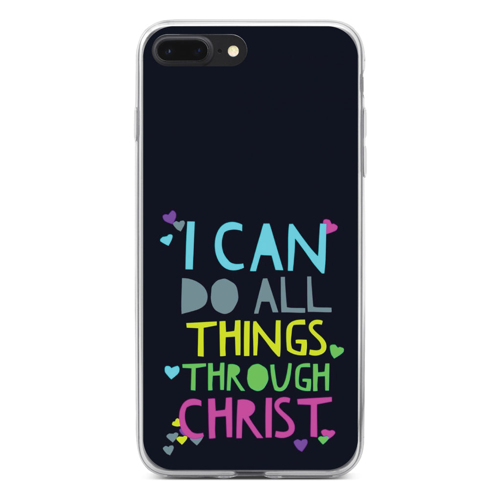I Can Do All Things Through Christ Clear Shockproof iPhone Case, view 6