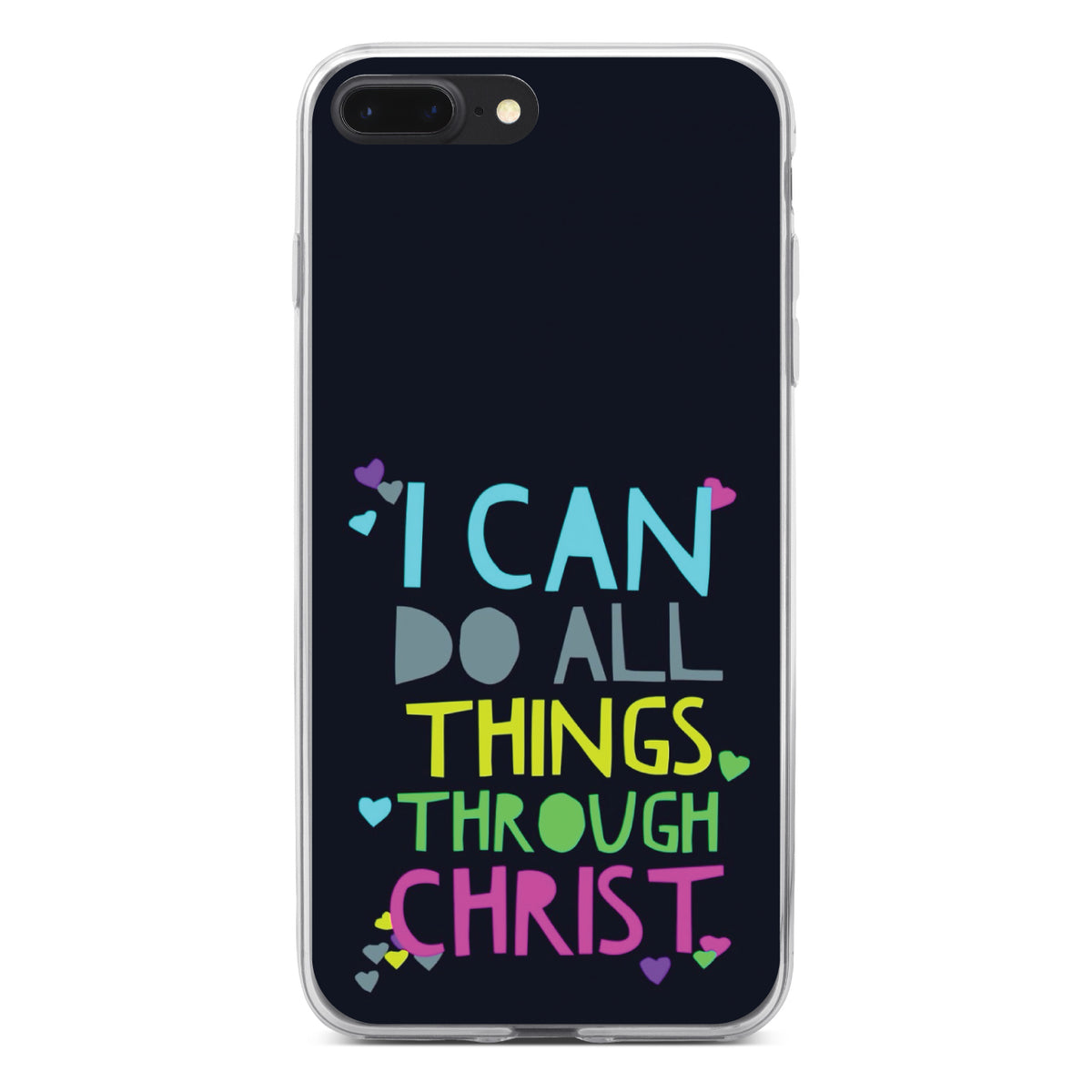 I Can Do All Things Through Christ Clear Shockproof iPhone Case, view 6