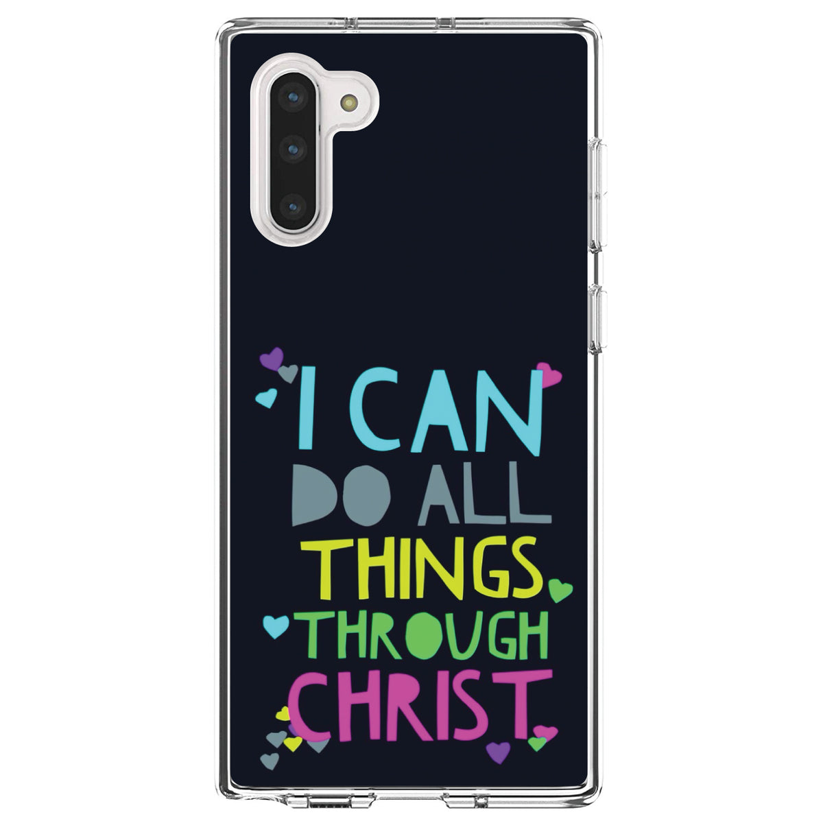 I Can Do All Things Through Christ Clear Shockproof iPhone Case, view 9