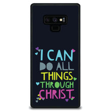 DistinctInk® Hard Plastic Snap-On Case for Apple iPhone or Samsung Galaxy - I Can Do All Things Through Christ