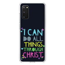 DistinctInk® Clear Shockproof Hybrid Case for Apple iPhone / Samsung Galaxy / Google Pixel - I Can Do All Things Through Christ