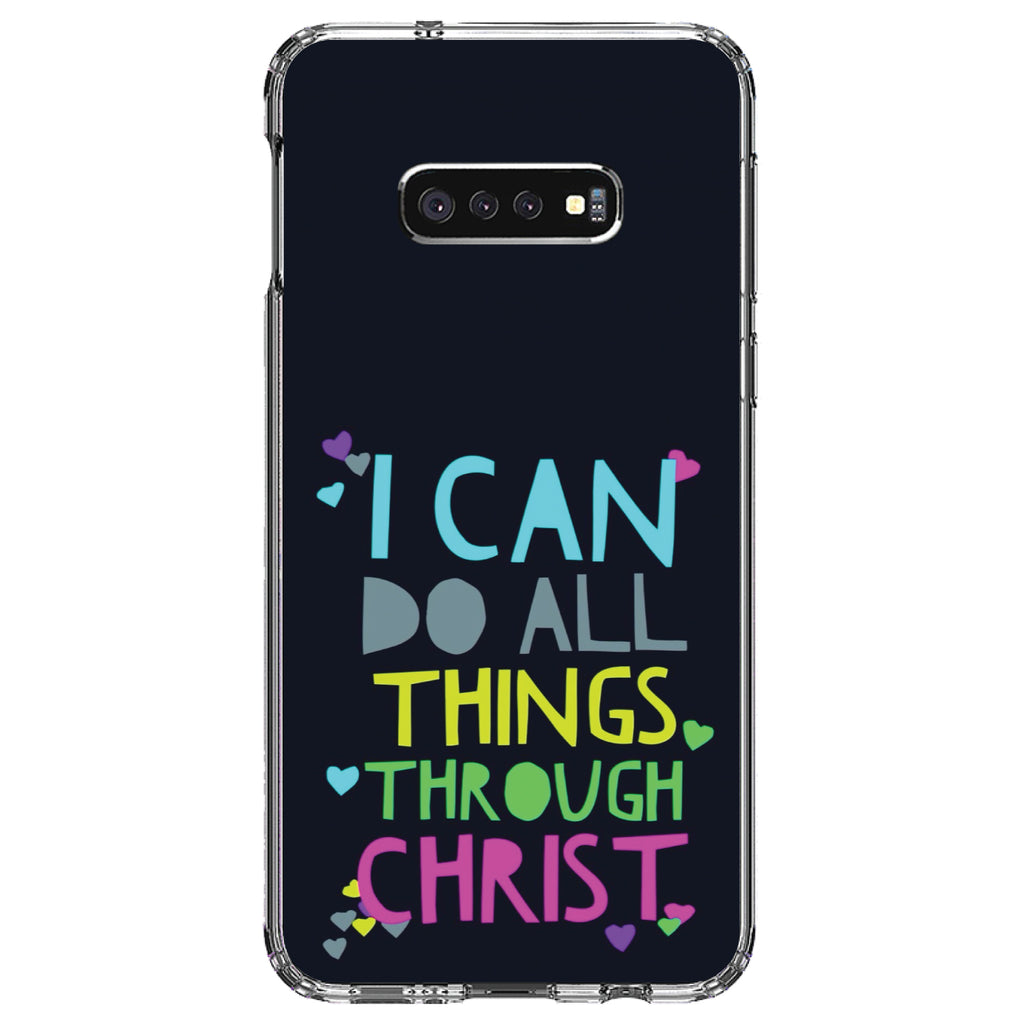 I Can Do All Things Through Christ Clear Shockproof iPhone Case, view 18