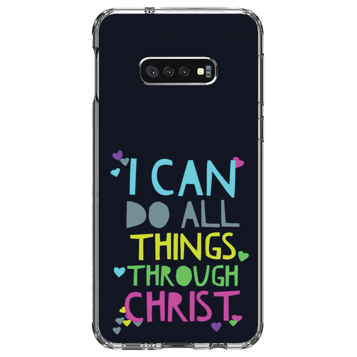 I Can Do All Things Through Christ Clear Shockproof iPhone Case, view 18