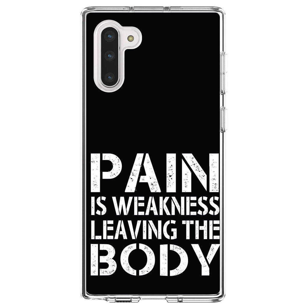 Pain is Weakness Leaving the Body Clear Shockproof iPhone Case, view 9