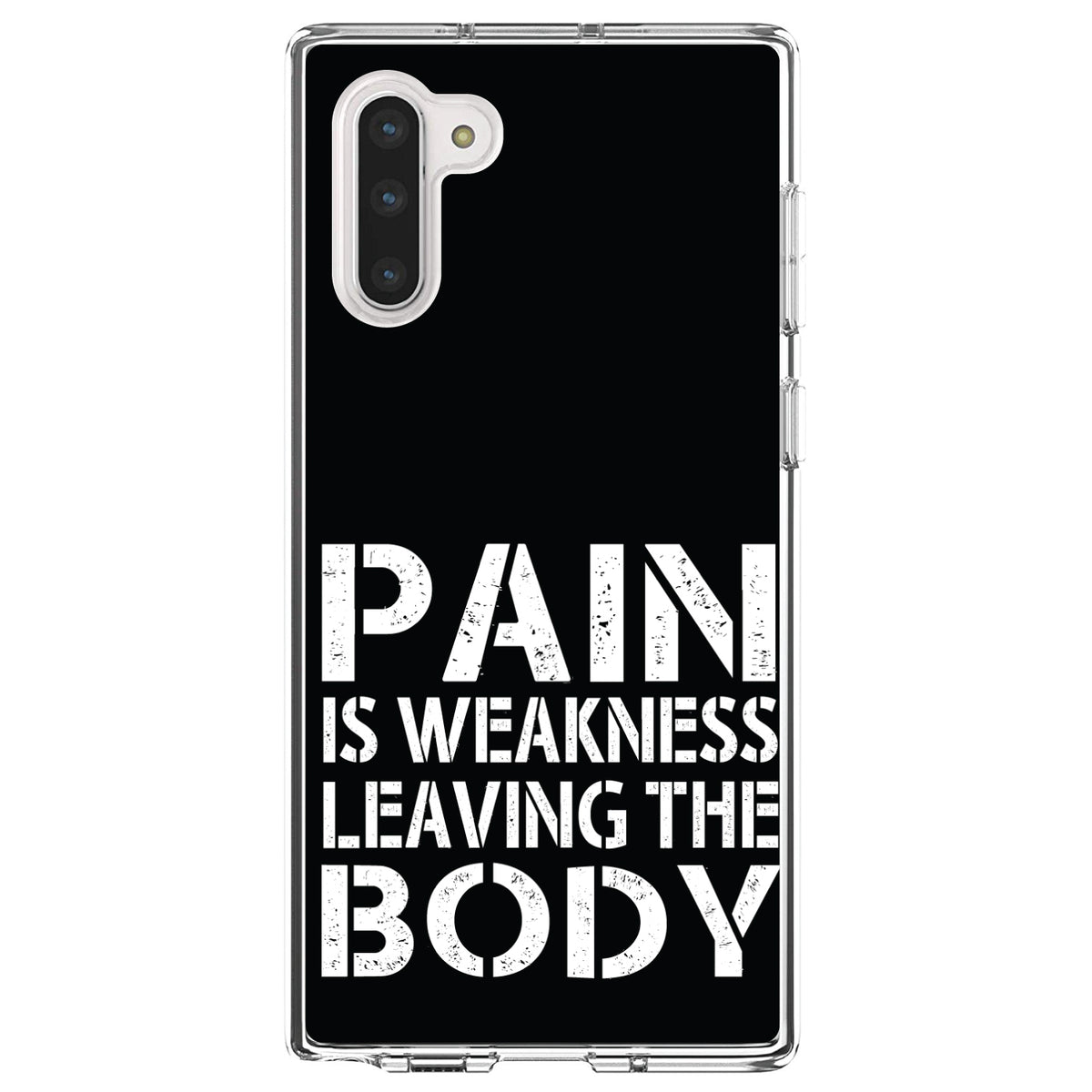 Pain is Weakness Leaving the Body Clear Shockproof iPhone Case, view 9
