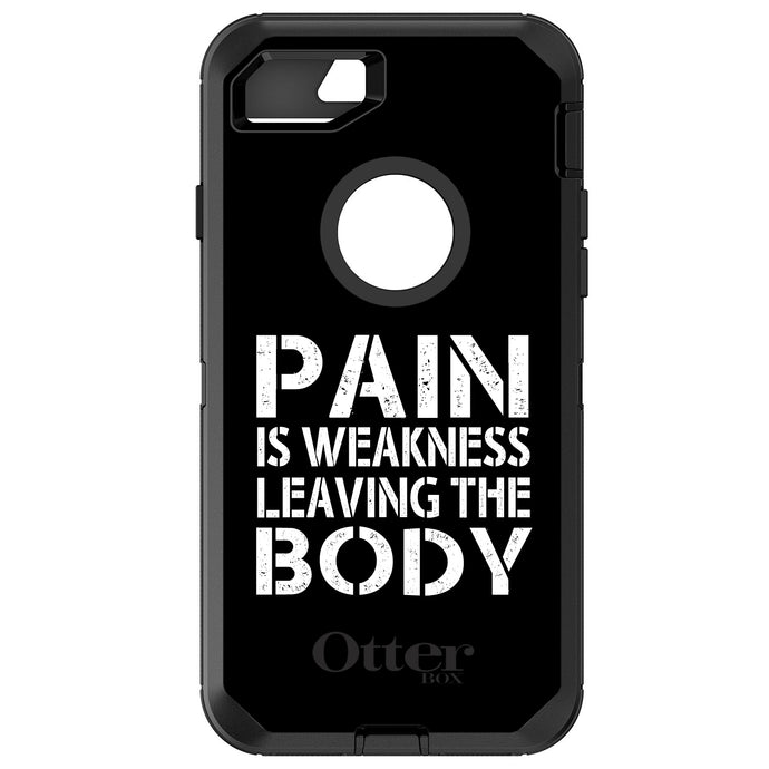 DistinctInk™ OtterBox Defender Series Case for Apple iPhone / Samsung Galaxy / Google Pixel - Pain is Weakness Leaving the Body