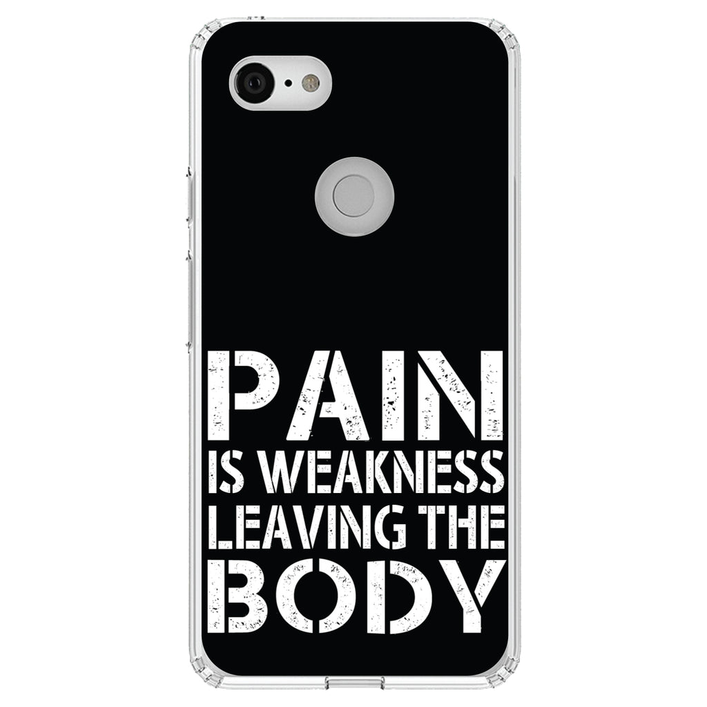 Pain is Weakness Leaving the Body Clear Shockproof iPhone Case, view 21
