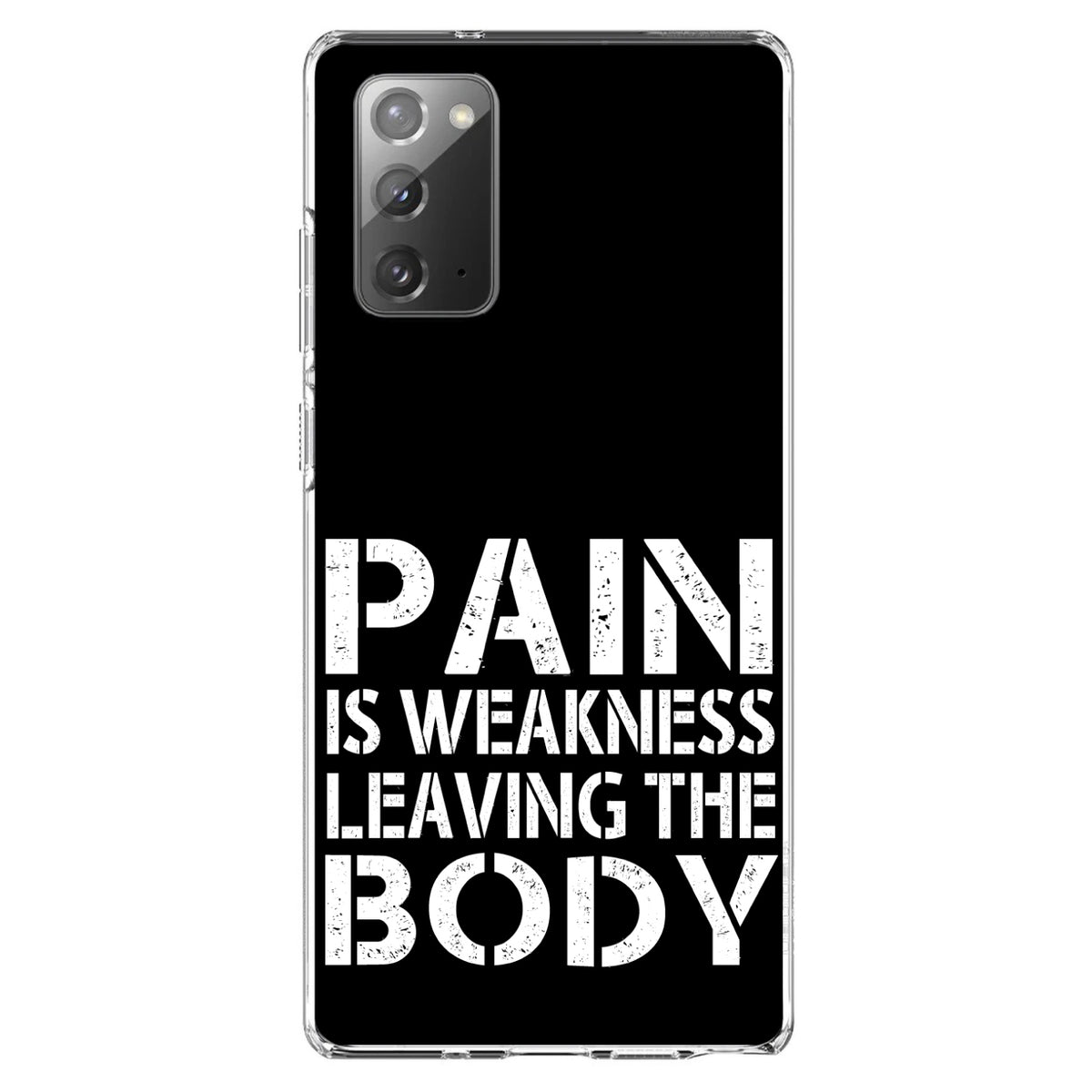 Pain is Weakness Leaving the Body Clear Shockproof iPhone Case, view 8