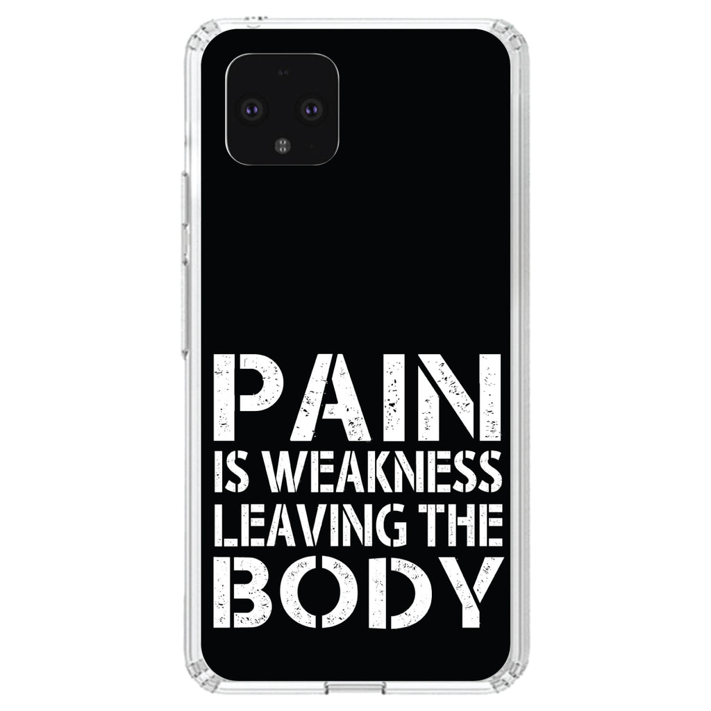 Pain is Weakness Leaving the Body Clear Shockproof iPhone Case, view 24
