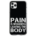 Pain is Weakness Leaving the Body Clear Shockproof iPhone Case