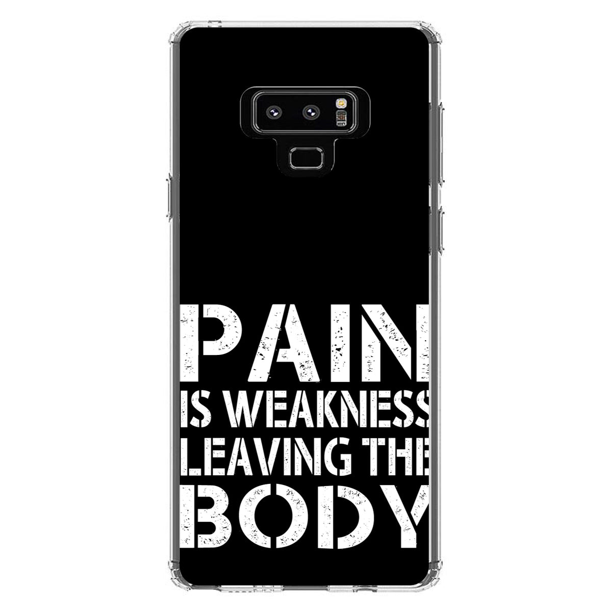 Pain is Weakness Leaving the Body Clear Shockproof iPhone Case, view 11