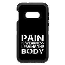 DistinctInk™ OtterBox Defender Series Case for Apple iPhone / Samsung Galaxy / Google Pixel - Pain is Weakness Leaving the Body