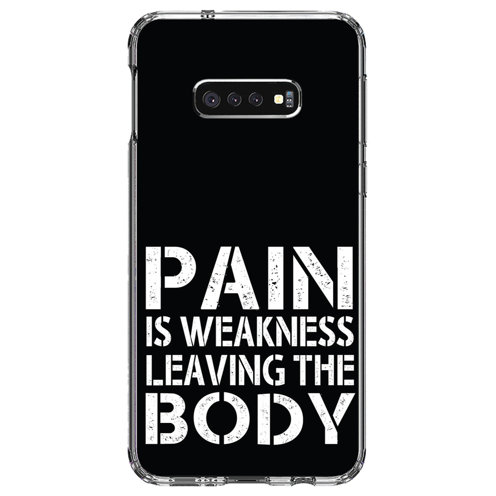 Pain is Weakness Leaving the Body Clear Shockproof iPhone Case, view 18