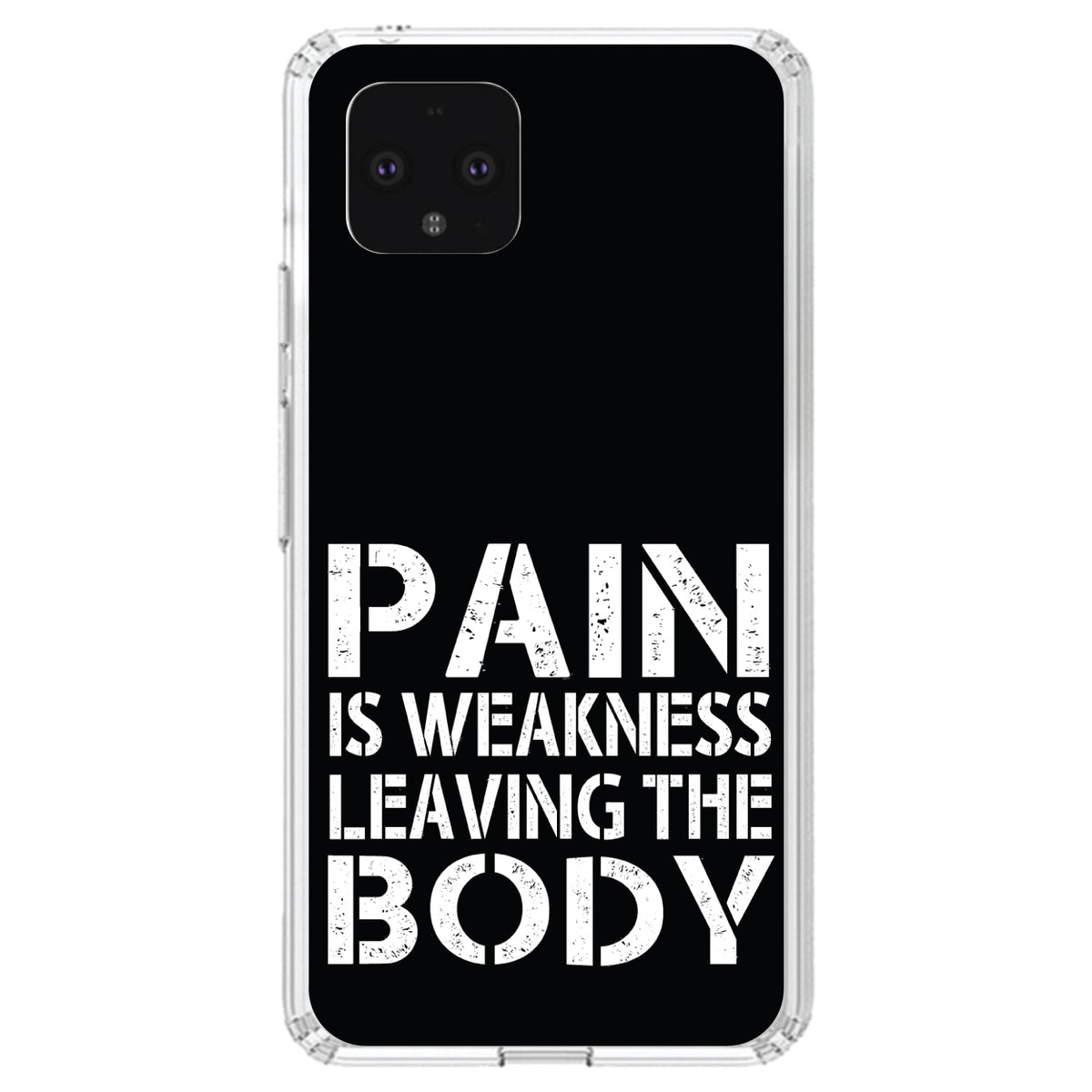 Pain is Weakness Leaving the Body Clear Shockproof iPhone Case, view 23