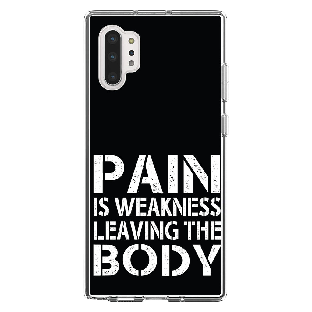Pain is Weakness Leaving the Body Clear Shockproof iPhone Case, view 10
