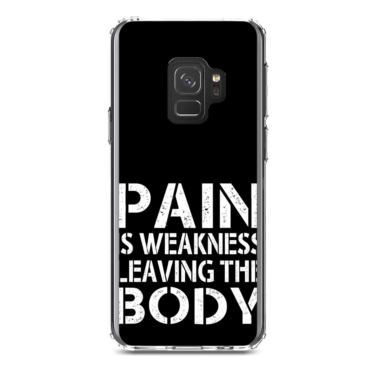 Pain is Weakness Leaving the Body Clear Shockproof iPhone Case, view 19