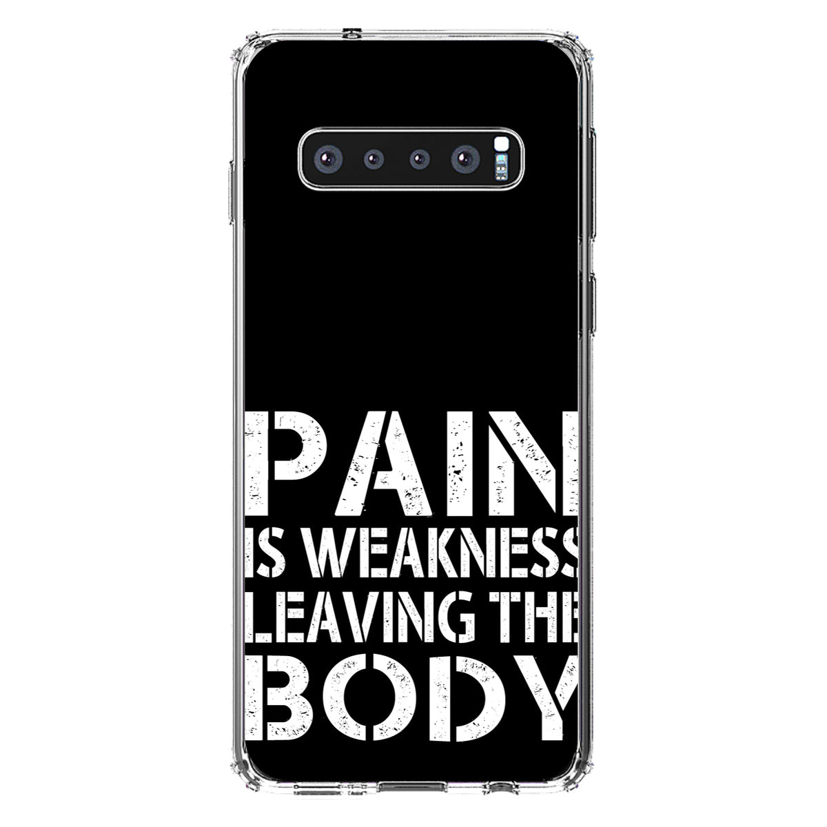 Pain is Weakness Leaving the Body Clear Shockproof iPhone Case, view 17