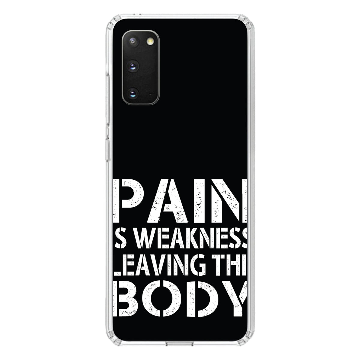 Pain is Weakness Leaving the Body Clear Shockproof iPhone Case, view 15