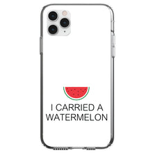 DistinctInk® Clear Shockproof Hybrid Case for Apple iPhone / Samsung Galaxy / Google Pixel - I Carried A Watermelon
