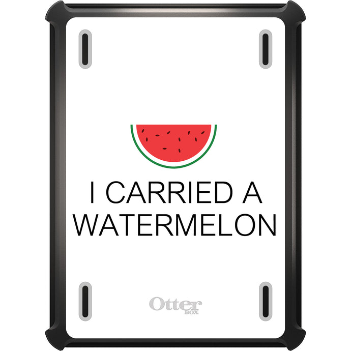 DistinctInk™ OtterBox Defender Series Case for Apple iPad / iPad Pro / iPad Air / iPad Mini - I Carried A Watermelon