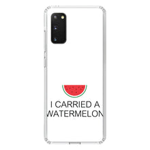 DistinctInk® Clear Shockproof Hybrid Case for Apple iPhone / Samsung Galaxy / Google Pixel - I Carried A Watermelon