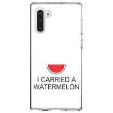 DistinctInk® Clear Shockproof Hybrid Case for Apple iPhone / Samsung Galaxy / Google Pixel - I Carried A Watermelon