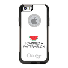 DistinctInk™ OtterBox Commuter Series Case for Apple iPhone or Samsung Galaxy - I Carried A Watermelon