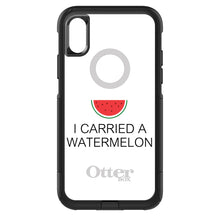 DistinctInk™ OtterBox Commuter Series Case for Apple iPhone or Samsung Galaxy - I Carried A Watermelon