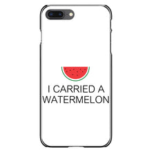 DistinctInk® Hard Plastic Snap-On Case for Apple iPhone or Samsung Galaxy - I Carried A Watermelon