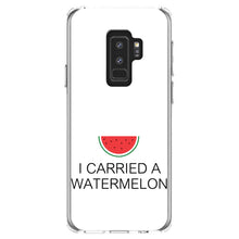 DistinctInk® Clear Shockproof Hybrid Case for Apple iPhone / Samsung Galaxy / Google Pixel - I Carried A Watermelon