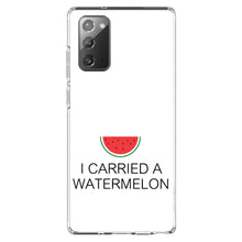 DistinctInk® Clear Shockproof Hybrid Case for Apple iPhone / Samsung Galaxy / Google Pixel - I Carried A Watermelon