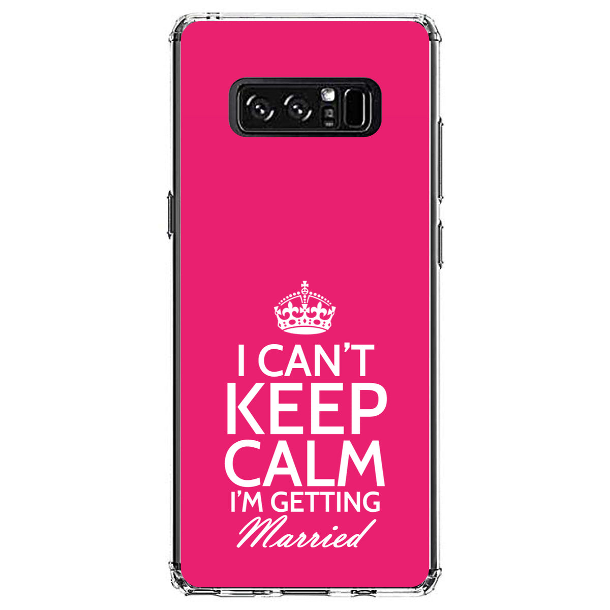 Can't Keep Calm I'm Getting Married Clear Shockproof iPhone Case, view 12