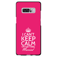 DistinctInk® Hard Plastic Snap-On Case for Apple iPhone or Samsung Galaxy - Cant Keep Calm Im Getting Married