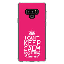 DistinctInk® Clear Shockproof Hybrid Case for Apple iPhone / Samsung Galaxy / Google Pixel - Can't Keep Calm I'm Getting Married