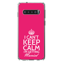 DistinctInk® Clear Shockproof Hybrid Case for Apple iPhone / Samsung Galaxy / Google Pixel - Can't Keep Calm I'm Getting Married