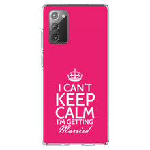 DistinctInk® Clear Shockproof Hybrid Case for Apple iPhone / Samsung Galaxy / Google Pixel - Can't Keep Calm I'm Getting Married