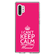 DistinctInk® Clear Shockproof Hybrid Case for Apple iPhone / Samsung Galaxy / Google Pixel - Can't Keep Calm I'm Getting Married