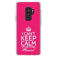 DistinctInk® Clear Shockproof Hybrid Case for Apple iPhone / Samsung Galaxy / Google Pixel - Can't Keep Calm I'm Getting Married