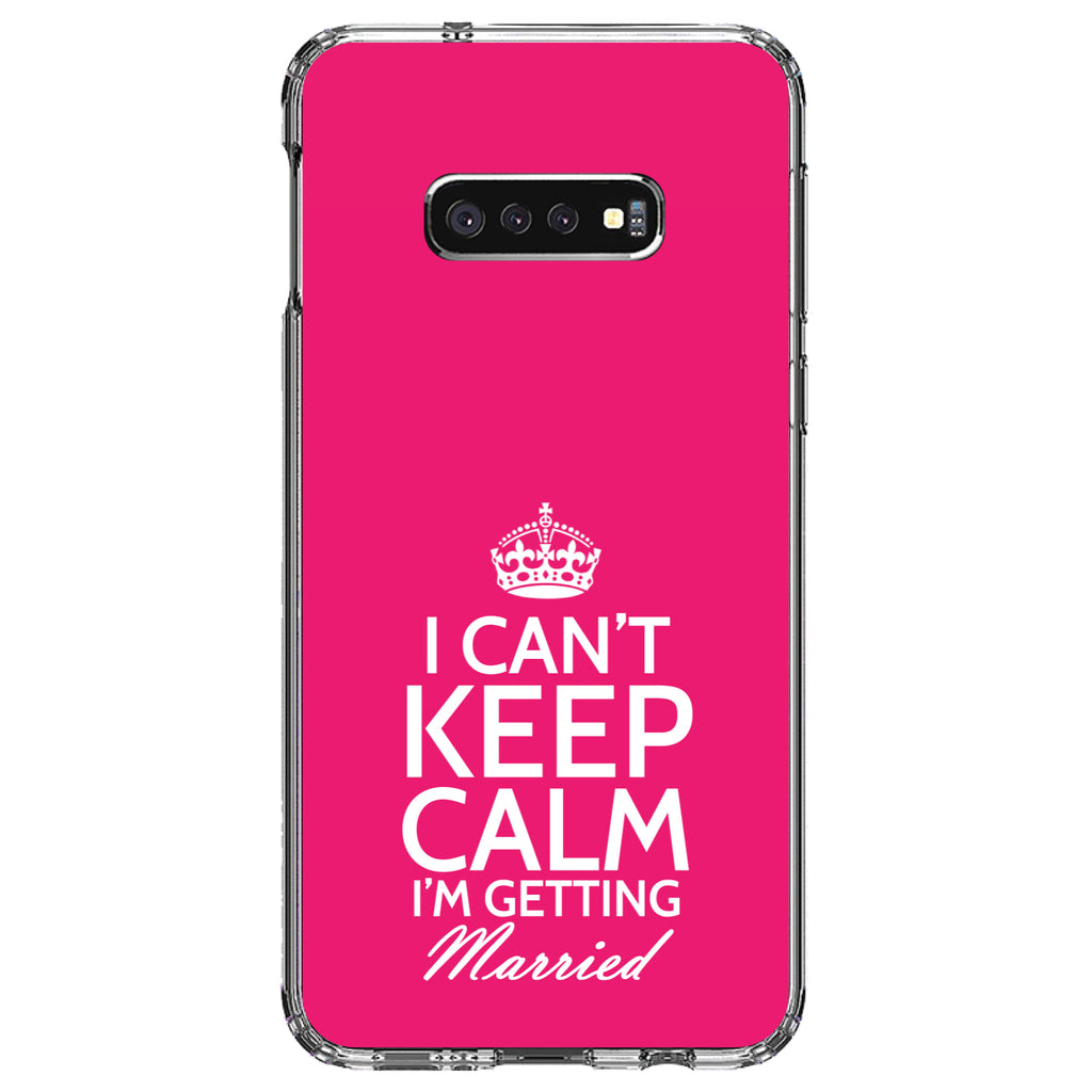 Can't Keep Calm I'm Getting Married Clear Shockproof iPhone Case, view 18