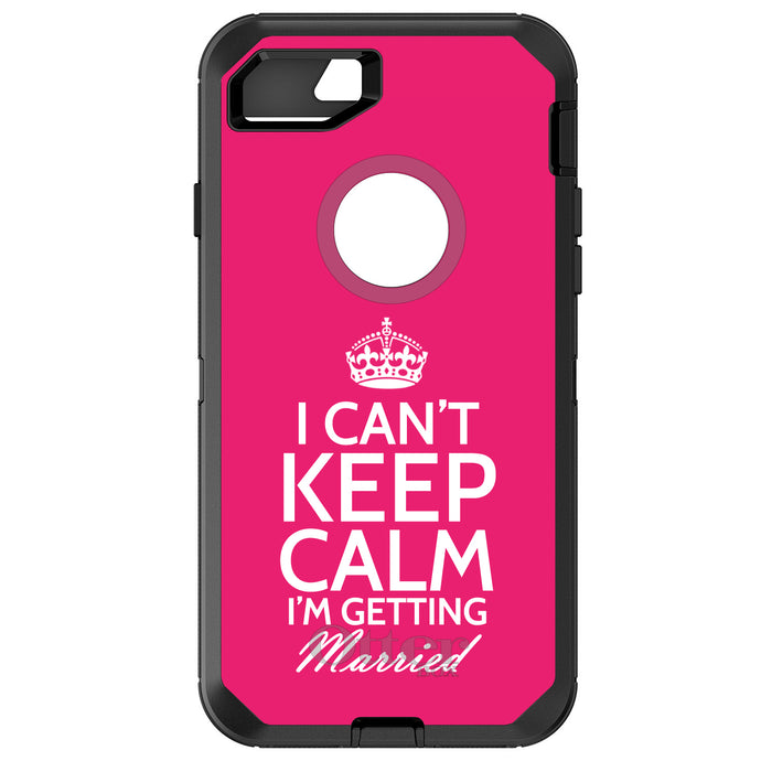 DistinctInk™ OtterBox Defender Series Case for Apple iPhone / Samsung Galaxy / Google Pixel - Cant Keep Calm Im Getting Married