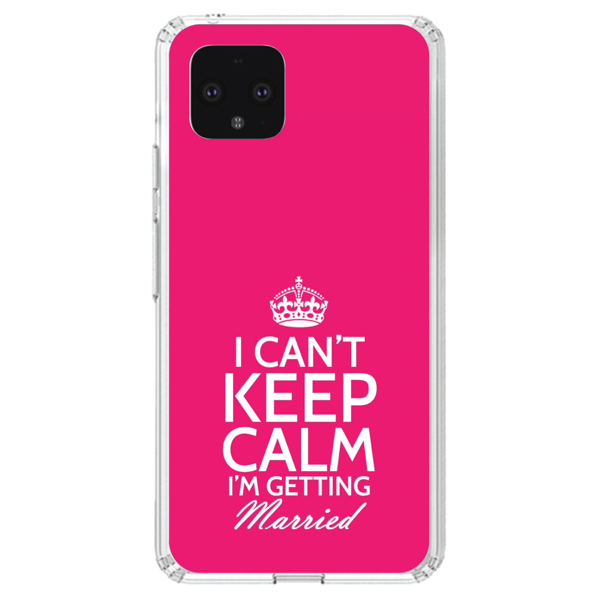 Can't Keep Calm I'm Getting Married Clear Shockproof iPhone Case, view 23