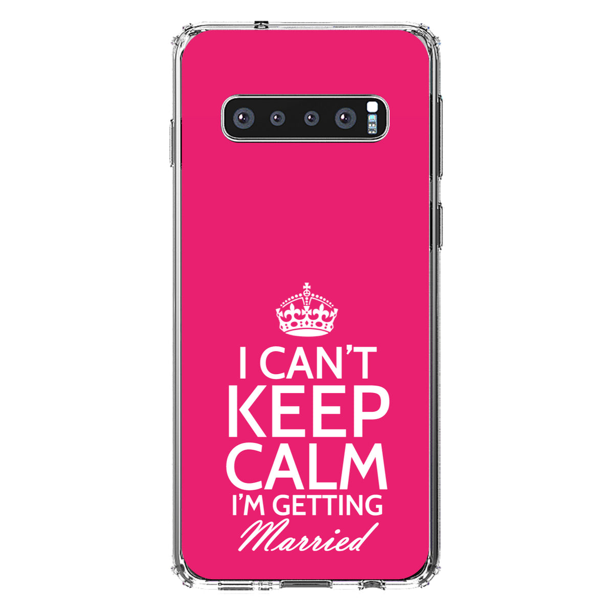 Can't Keep Calm I'm Getting Married Clear Shockproof iPhone Case, view 16