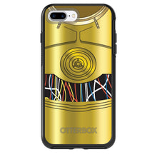 DistinctInk™ OtterBox Symmetry Series Case for Apple iPhone / Samsung Galaxy / Google Pixel - C3PO-inspired gold with wires