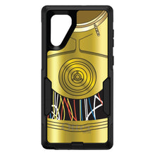 DistinctInk™ OtterBox Commuter Series Case for Apple iPhone or Samsung Galaxy - C3PO-inspired gold with wires