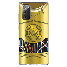 DistinctInk® Clear Shockproof Hybrid Case for Apple iPhone / Samsung Galaxy / Google Pixel - C3PO-inspired gold with wires