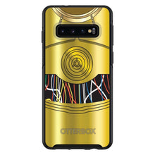 DistinctInk™ OtterBox Symmetry Series Case for Apple iPhone / Samsung Galaxy / Google Pixel - C3PO-inspired gold with wires