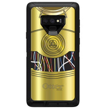 DistinctInk™ OtterBox Defender Series Case for Apple iPhone / Samsung Galaxy / Google Pixel - C3PO-inspired gold with wires