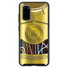 DistinctInk™ OtterBox Symmetry Series Case for Apple iPhone / Samsung Galaxy / Google Pixel - C3PO-inspired gold with wires