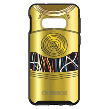 DistinctInk™ OtterBox Symmetry Series Case for Apple iPhone / Samsung Galaxy / Google Pixel - C3PO-inspired gold with wires